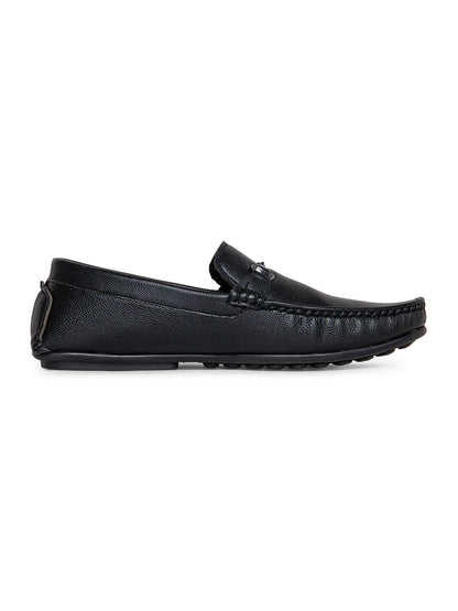 Men Slip-on Black Casual Loafer