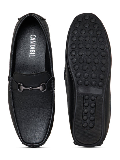 Men Slip-on Black Casual Loafer