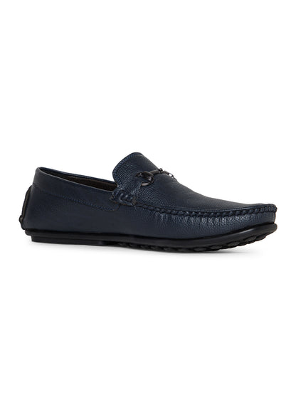 Men Slip-on Navy Blue Casual Loafer