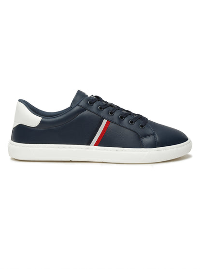 Men Lace-Up Navy Blue Casual Shoes