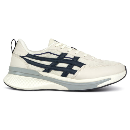 Casual Sports Shoes for Men | Lightweight & Comfortable with Cushioned Insole Mesh Upper TPR Sole Slip on Closure.