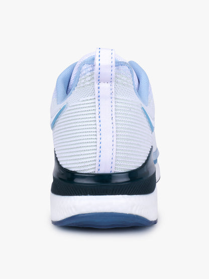 Men's Sky Blue Solid Lace-Up Running Shoes