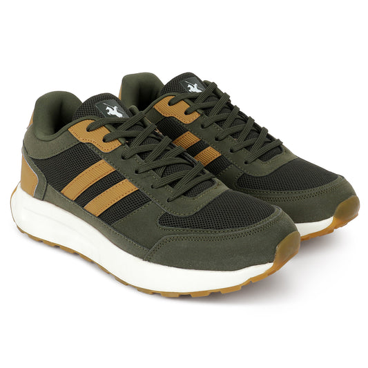 Casual Sports Shoes for Men | Lightweight & Comfortable with Cushioned Insole Mesh Upper Phylon Sole Slip on Closure