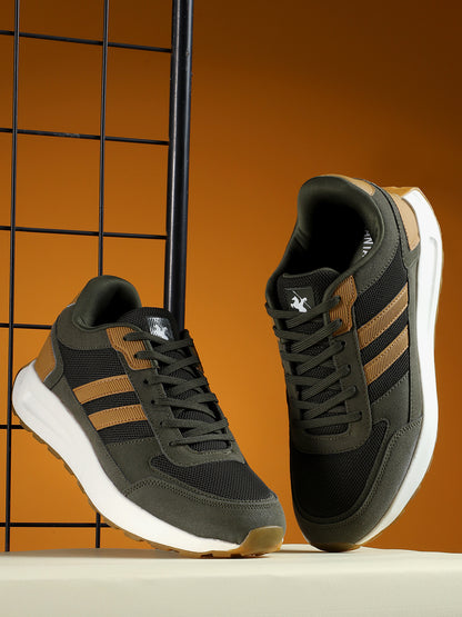 Casual Sports Shoes for Men | Lightweight & Comfortable with Cushioned Insole Mesh Upper Phylon Sole Slip on Closure