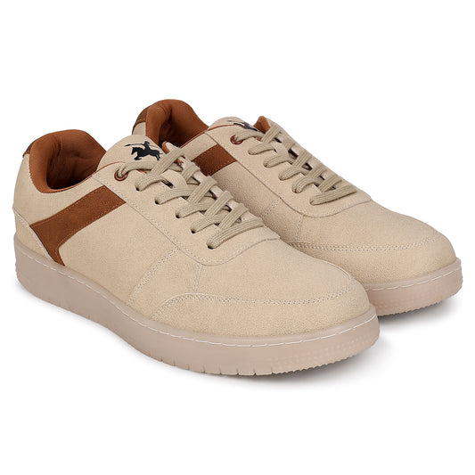 Casual Sneaker Shoes for Men | Lightweight & Comfortable with Cushioned Insole PU (Polyurethane) Upper TPR Sole Lace Up Closure