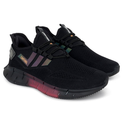 Casual Sports Shoes for Men | Lightweight & Comfortable with Cushioned Insole Flynet Upper Phylon Sole Slip on Closure