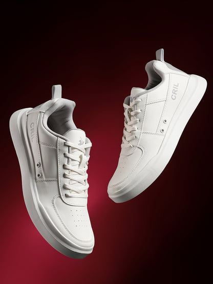 Casual Sneaker Shoes for Men | Lightweight & Comfortable with Cushioned Insole PU (Polyurethane) Upper EVA Sole Lace-Up Closure