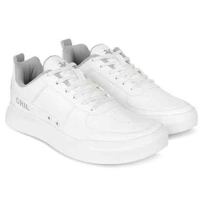 Casual Sneaker Shoes for Men | Lightweight & Comfortable with Cushioned Insole PU (Polyurethane) Upper EVA Sole Lace-Up Closure