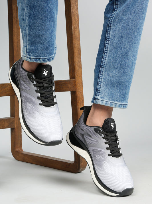 Casual Sports Shoes for Men | Lightweight & Comfortable with Cushioned Insole Mesh Upper Phylon Sole Lace Up Closure