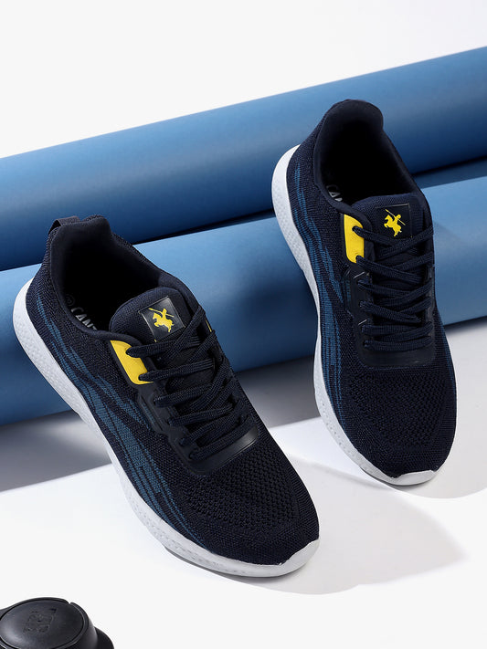 Casual Sports Shoes for Men | Lightweight & Comfortable with Cushioned Insole Flynet Upper EVA Sole Lace-Up on Closure