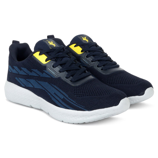 Casual Sports Shoes for Men | Lightweight & Comfortable with Cushioned Insole Flynet Upper EVA Sole Lace-Up on Closure