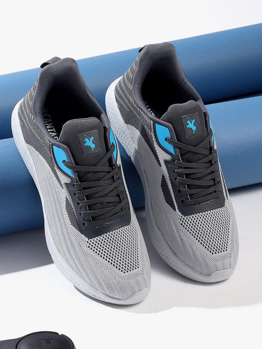 Casual Sports Shoes for Men | Lightweight & Comfortable with Cushioned Insole Flynet Upper EVA Sole Lace-Up on Closure