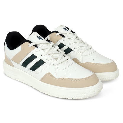 Casual Sneaker Shoes for Men | Lightweight & Comfortable with Cushioned Insole PVC Upper EVA Sole Lace-Up Closure