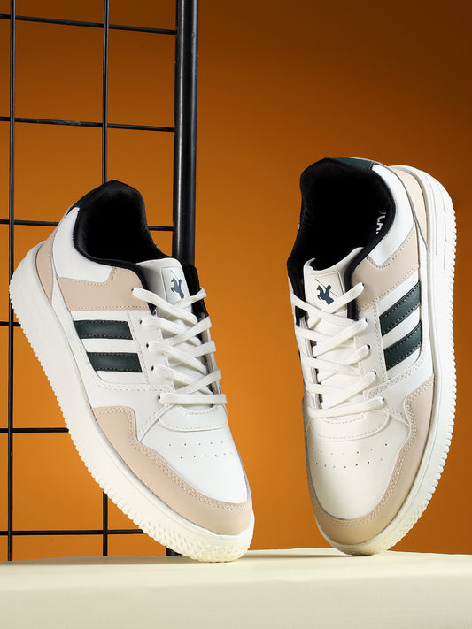 Casual Sneaker Shoes for Men | Lightweight & Comfortable with Cushioned Insole PVC Upper EVA Sole Lace-Up Closure