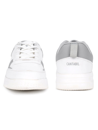 Casual Sneaker Shoes for Men | Lightweight & Comfortable with Cushioned Insole PVC Upper EVA Sole Lace-Up Closure