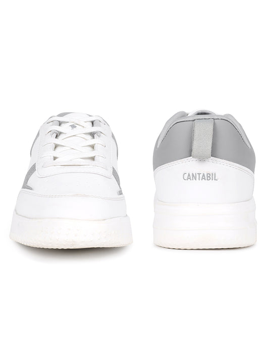 Casual Sneaker Shoes for Men | Lightweight & Comfortable with Cushioned Insole PVC Upper EVA Sole Lace-Up Closure