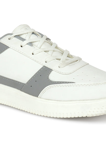 Casual Sneaker Shoes for Men | Lightweight & Comfortable with Cushioned Insole PVC Upper EVA Sole Lace-Up Closure