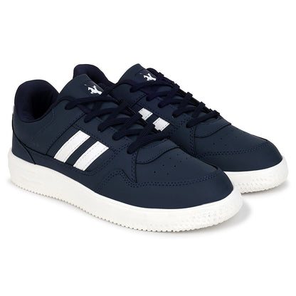 Casual Sneaker Shoes for Men | Lightweight & Comfortable with Cushioned Insole PVC Upper EVA Sole Lace-Up Closure