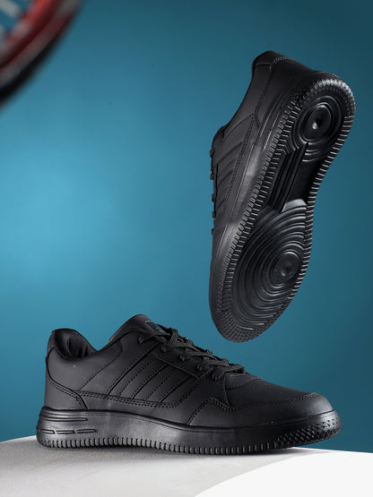 Casual Sneaker Shoes for Men | Lightweight & Comfortable with Cushioned Insole PVC Upper EVA Sole Lace-Up Closure