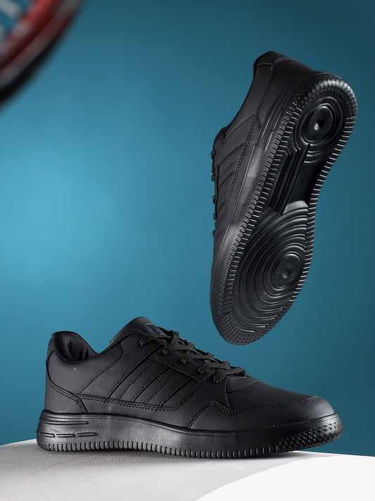 Casual Sneaker Shoes for Men | Lightweight & Comfortable with Cushioned Insole PVC Upper EVA Sole Lace-Up Closure