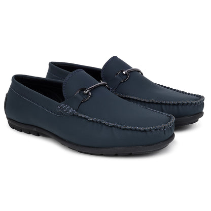 Casual Loafers Shoes for Men | Lightweight & Comfortable with Cushioned Insole PU Upper TPR Sole Slip On on Closure