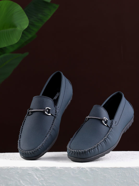 Casual Loafers Shoes for Men | Lightweight & Comfortable with Cushioned Insole PU Upper TPR Sole Slip On on Closure