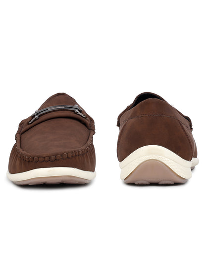 Casual Loafers Shoes for Men | Lightweight & Comfortable with Cushioned Insole PU Upper TPR Sole Slip On on Closure