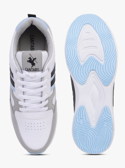 Casual Sneaker Shoes for Men | Lightweight & Comfortable with Cushioned Insole Polyurethane (PU) Upper Phylon Sole Lace-Up Closure