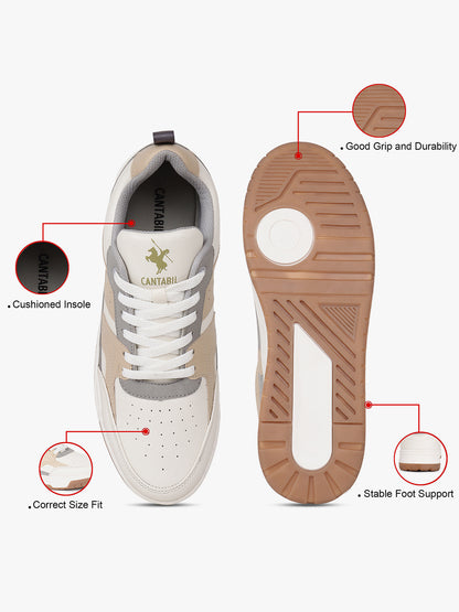 Sneaker Shoes for Men | Lightweight & Comfortable with Cushioned Insole Flynet Upper EVA Sole Slip on Closure