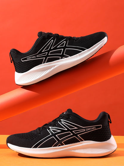 Casual Running Sports Shoes for Men | Lightweight & Comfortable with Cushioned Insole Synthetic Upper Phylon Sole Slip on Closure.