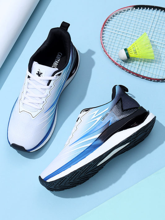 Casual Sports Shoes for Men | Lightweight & Comfortable with Cushioned Insole Mesh Upper Phylon Sole Slip on Closure.