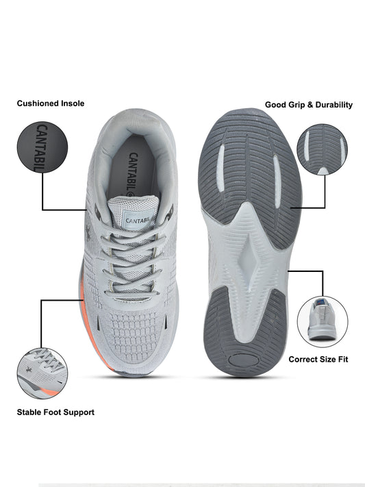 Casual Shoes for Men | Lightweight & Comfortable with Cushioned Insole Flynet Upper Phylon Sole Lace Up Closure