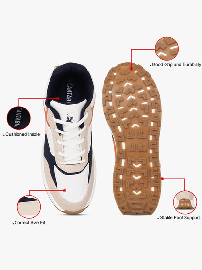 Sneaker Shoes for Men | Lightweight & Comfortable with Cushioned Insole Flynet Upper EVA Sole Lace Up Closure