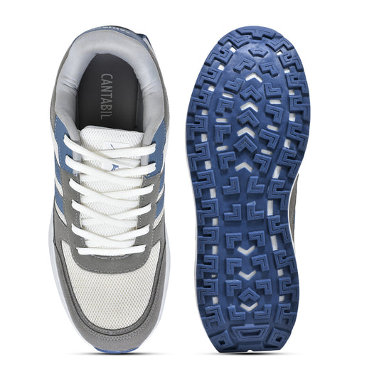 Casual Sports Shoes for Men | Lightweight & Comfortable with Cushioned Insole PU Upper Phylon Sole Slip on Closure.