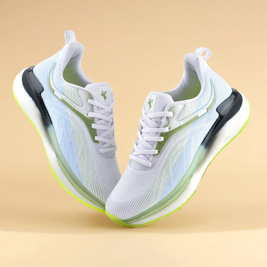 Casual Sports Shoes for Men | Lightweight & Comfortable with Cushioned Insole Flynet Upper Phylon Sole Slip on Closure.