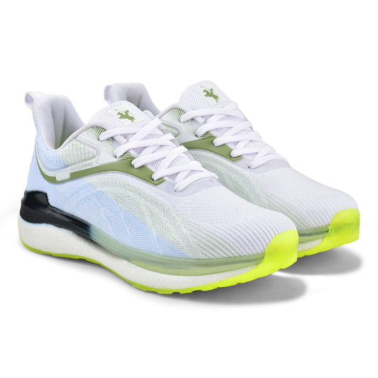 Casual Sports Shoes for Men | Lightweight & Comfortable with Cushioned Insole Flynet Upper Phylon Sole Slip on Closure.