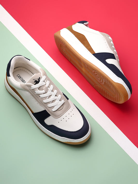 Casual Sneaker Shoes for Men | Lightweight & Comfortable with Cushioned Insole Polyurethane (PU) Upper TPR Sole Lace-Up Closure