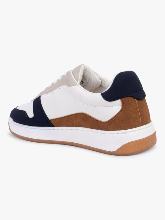 Casual Sneaker Shoes for Men | Lightweight & Comfortable with Cushioned Insole Polyurethane (PU) Upper TPR Sole Lace-Up Closure