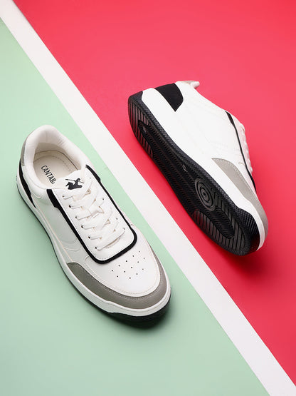 Casual Sneaker Shoes for Men | Lightweight & Comfortable with Cushioned Insole Polyurethane (PU) Upper TPR Sole Lace-Up Closure