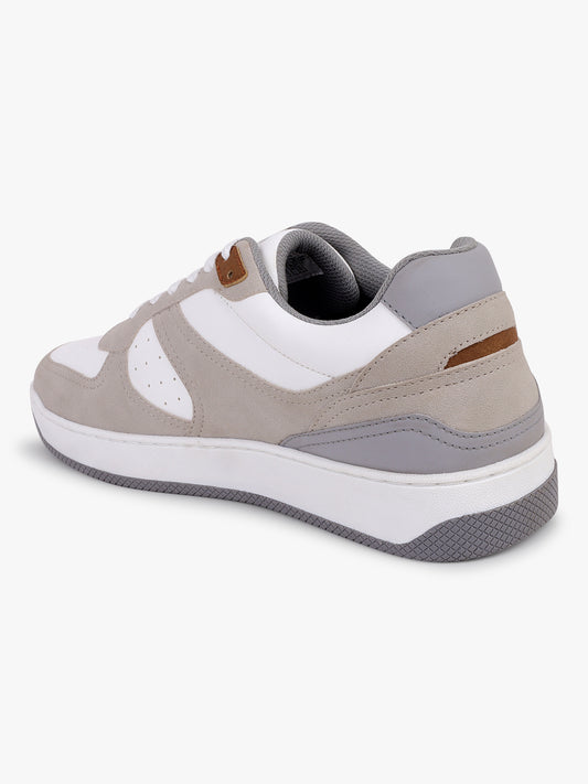 Casual Sneaker Shoes for Men | Lightweight & Comfortable with Cushioned Insole Polyurethane (PU) Upper TPR Sole Lace-Up Closure