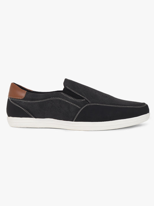 Men Slip-on Solid Grey Casual Shoes