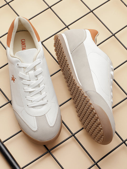 Casual Sneaker Shoes for Men | Lightweight & Comfortable with Cushioned Insole Polyurethane (PU) Upper TPR Sole Lace-Up Closure