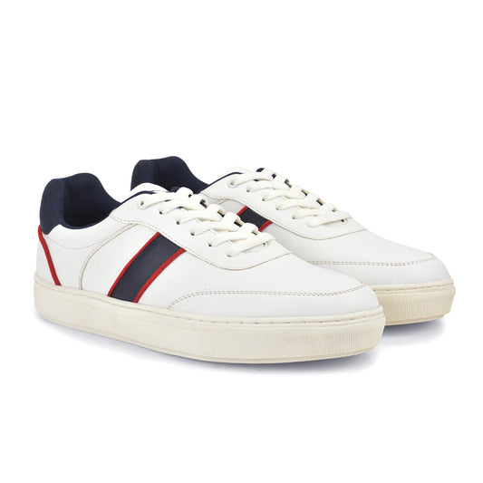 Casual Sneaker Shoes for Men | Lightweight & Comfortable with Cushioned Insole Polyurethane (PU) Upper Thermoplastic Polyurethane Sole Lace-Up Closure