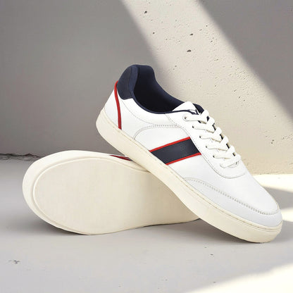 Casual Sneaker Shoes for Men | Lightweight & Comfortable with Cushioned Insole Polyurethane (PU) Upper Thermoplastic Polyurethane Sole Lace-Up Closure