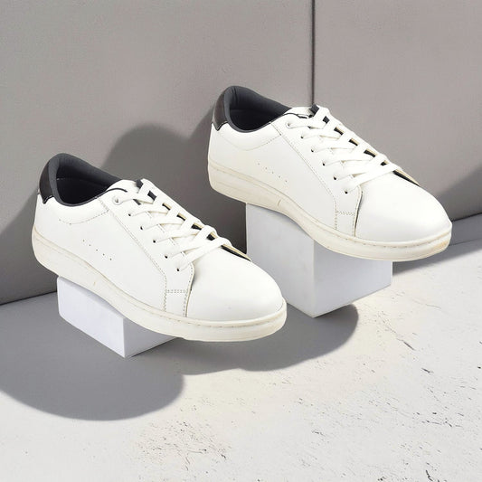 Casual Sneaker Shoes for Men | Lightweight & Comfortable with Cushioned Insole Polyurethane (PU) Upper Thermoplastic Polyurethane Sole Lace-Up Closure