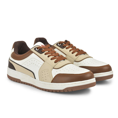 Casual Sneaker Shoes for Men | Lightweight & Comfortable with Cushioned Insole Polyurethane (PU) Upper Thermoplastic Polyurethane Sole Lace-Up Closure