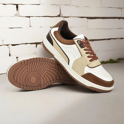 Casual Sneaker Shoes for Men | Lightweight & Comfortable with Cushioned Insole Polyurethane (PU) Upper Thermoplastic Polyurethane Sole Lace-Up Closure