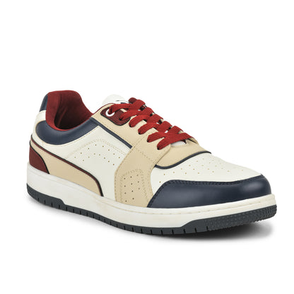 Casual Sneaker Shoes for Men | Lightweight & Comfortable with Cushioned Insole Polyurethane (PU) Upper Thermoplastic Polyurethane Sole Lace-Up Closure