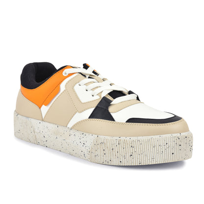 Casual Sneaker Shoes for Men | Lightweight & Comfortable with Cushioned Insole Polyurethane (PU) Upper Thermoplastic Polyurethane Sole Lace-Up Closure