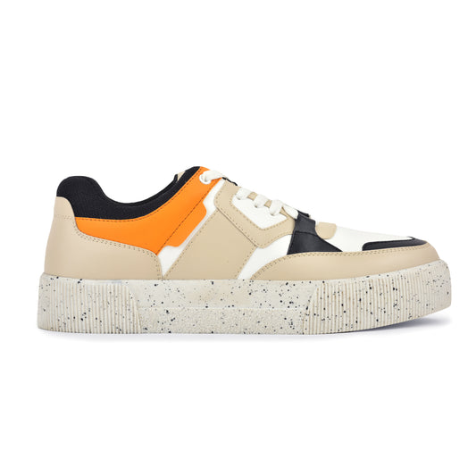 Casual Sneaker Shoes for Men | Lightweight & Comfortable with Cushioned Insole Polyurethane (PU) Upper Thermoplastic Polyurethane Sole Lace-Up Closure